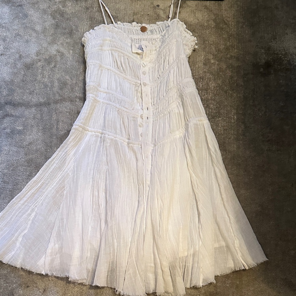 Free People White flowy Dress
